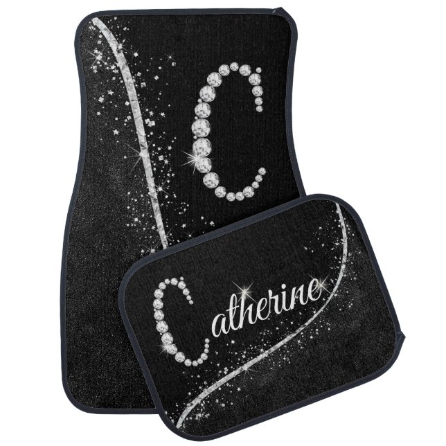 Diamond Galaxy: Catherine Car Floor Mat (Set)