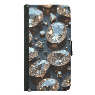 Diamond Galaxy Wallet Case looks real diamond luxu