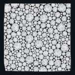 Diamond Gems Bling Pet Accessory Glam Fun Bandana<br><div class="desc">Diamond Gemstone Pattern in white, grey, black. Great bling accessory for ANY pet, dog mom, special occasion or just walking around the neighborhood. Glam, Fun, Modern. Mix and match entire Pets / Pet Lovers Collections by TMCdesigns.</div>