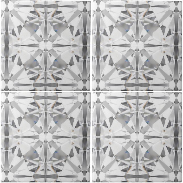 Diamond Gemstone Ceramic Tile (Set in group of 4)