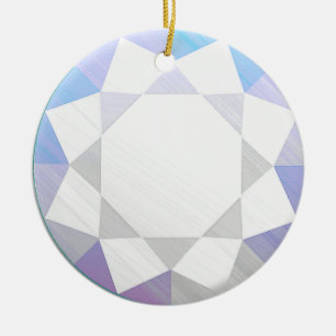 Diamond Gemstone / Jewel Graphic Image  Ceramic Ornament