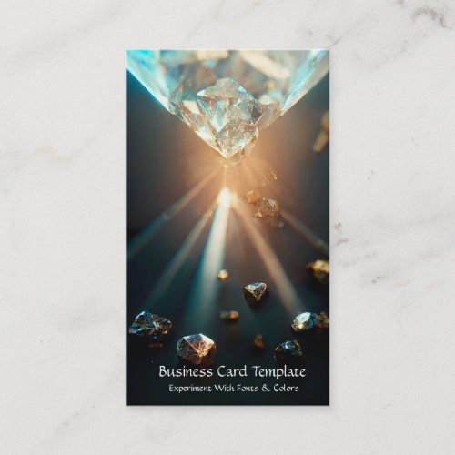 Diamond Gemstones Crystal Business Card