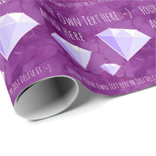 Diamond Gemstones Jewelry Gift Wrapping Paper