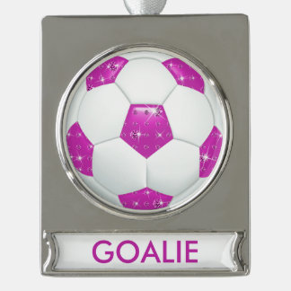 Diamond Gemstones Soccer GOALIE Ornament