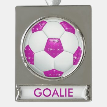 Diamond Gemstones Soccer Goalie Ornament by KitzmanDesignStudio at Zazzle