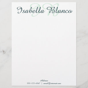 Diamond Geometric Floral Letterhead