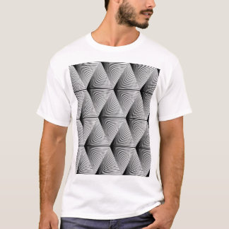Diamond Geometric: Monochrome Vintage Design T-Shirt
