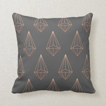 Diamond Geometric Pillow by Opheliafpg at Zazzle