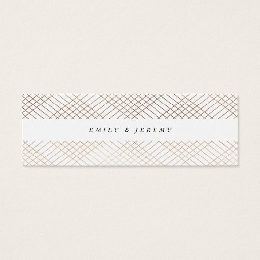 Diamond Geometric White Gold Gatsby Gift Registry (Front)