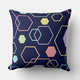 Diamond Geometry Pattern Graphic Throw Pillow