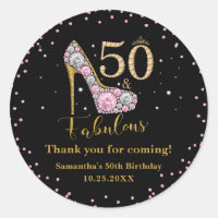 Diamond Glitter Fifty and Fabulous 50th Birthday