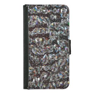 Diamond Glitter Sparkle Elegant Samsung Galaxy S5 Wallet Case