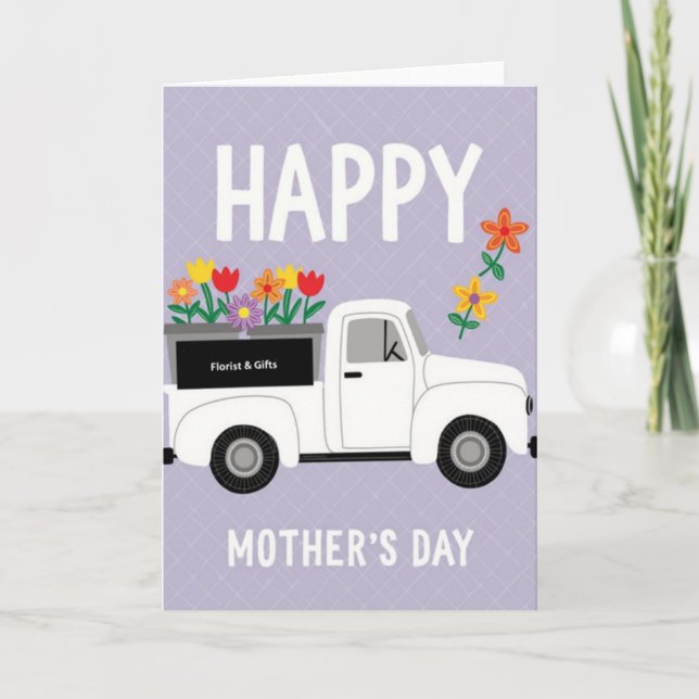 Diamond Grid Mothers Day Card (Front)
