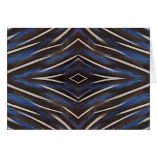 Diamond guinea fowl feather design cards