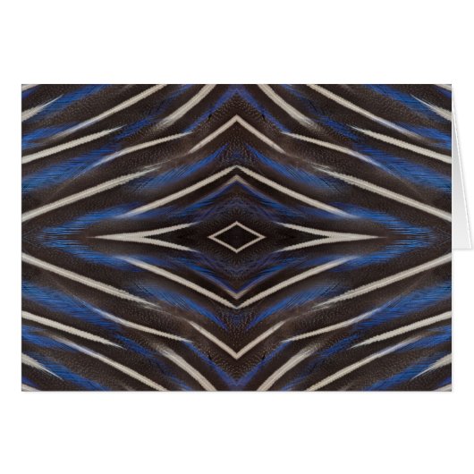 Diamond guinea fowl feather design cards (Front Horizontal)