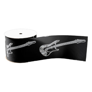 Diamond Guitar Ribbon Design