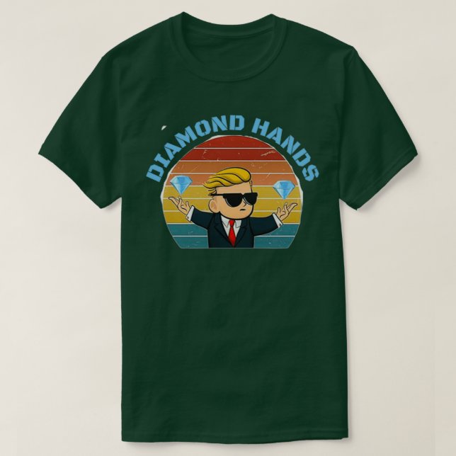 Diamond hands AMC T-Shirt (Design Front)