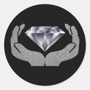 Diamond Hands Classic Round Sticker