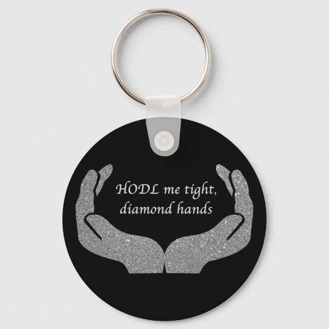Diamond Hands Keychain (Front)