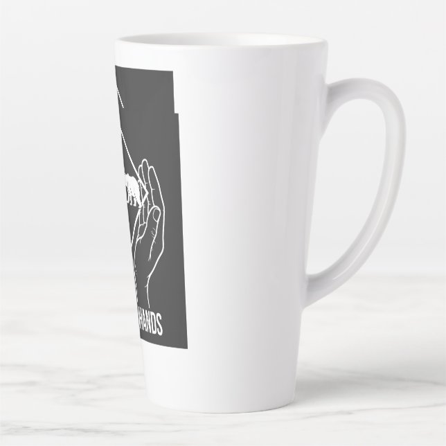 Diamond Hands — Latte Mug (Right)