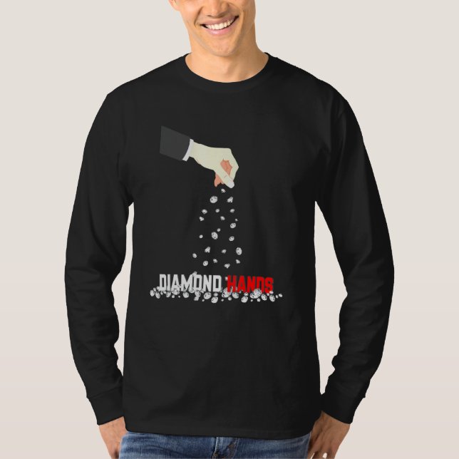 Diamond Hands Sprinkle In Wall Street T-Shirt (Front)