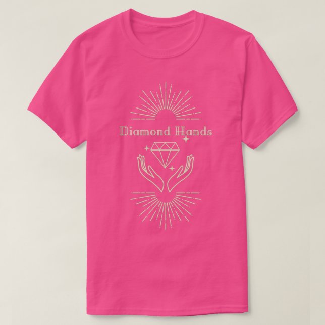 Diamond Hands Stock Market Trading T-Shirt (Design Front)