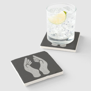Diamond Hands Stone Coaster