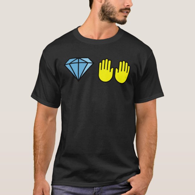 Diamond Hands To The Moon Stonks T-Shirt (Front)