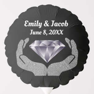 Diamond Hands Wedding Balloon