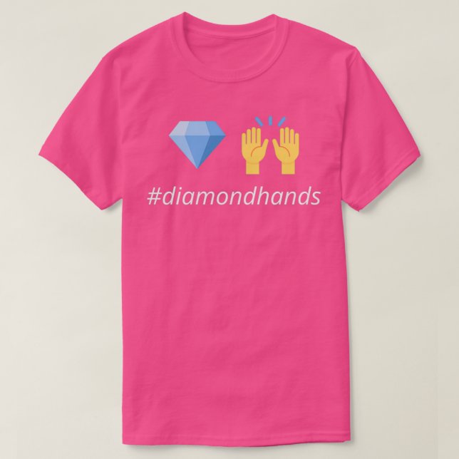 Diamond hands with hashtag T-Shirt (Design Front)