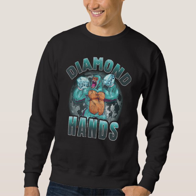Diamond Hands Wsb Amc Gme Apes Together Strong Sweatshirt (Front)
