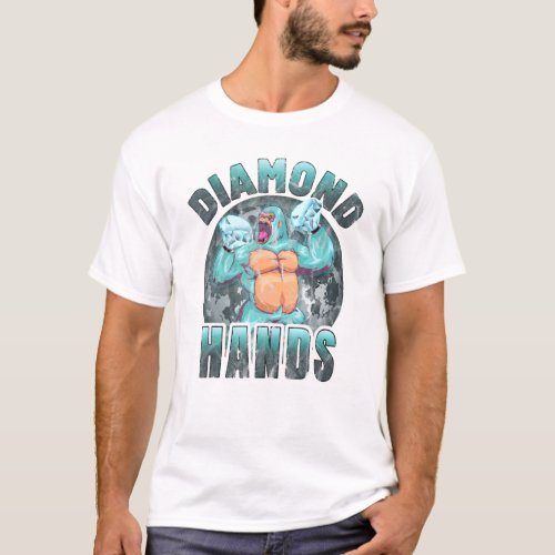 Diamond Hands Wsb Amc Gme Apes Together Strong T_Shirt
