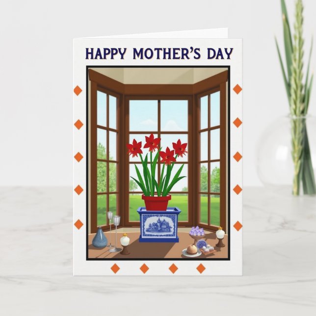 Diamond Happy Mothers Day Card (Front)