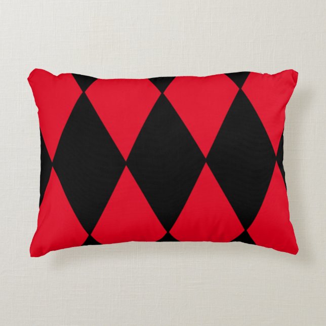 Diamond Harlequin Decorative Pillow (Front)