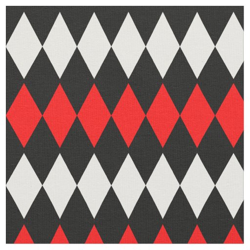 Diamond Harlequin Fabric Zazzle