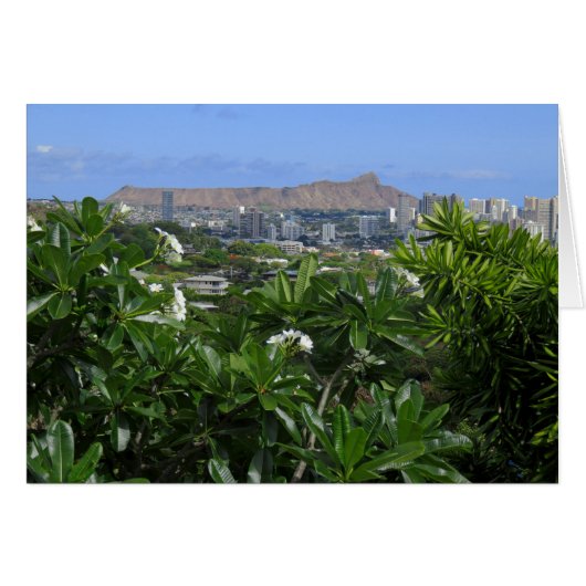 Diamond Head and Plumeria (Front Horizontal)
