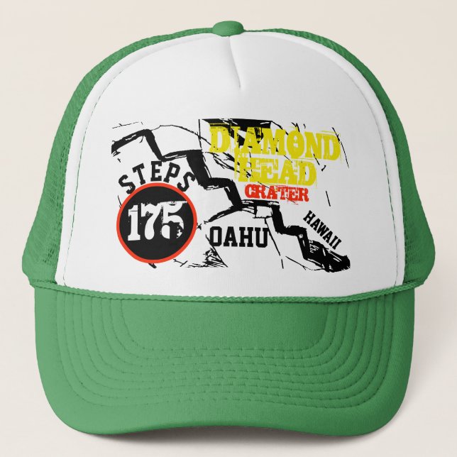 DIAMOND HEAD CRATER TRUCKER HAT (Front)