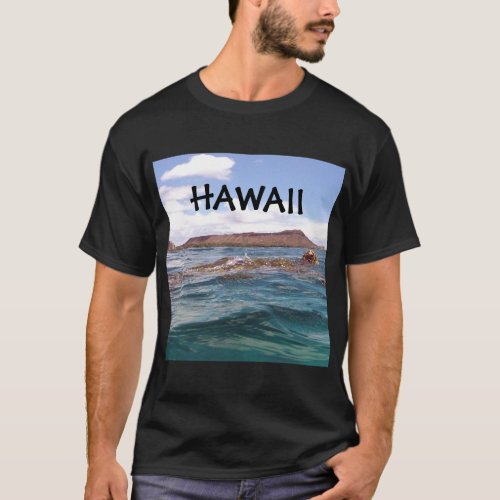 Diamond Head Hawaii Turtle T_Shirt