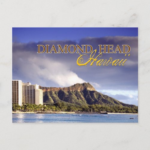 Diamond Head Honolulu Hawaii Postcard