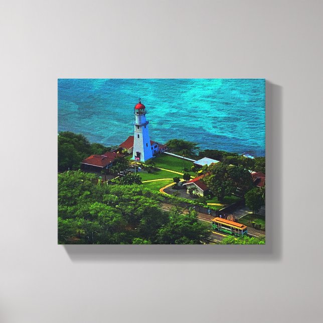 Diamond Head Lighthouse #1 Canvas Print (Front)