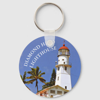 Diamond Head Lighthouse, O'ahu, Hawai'i Keychain