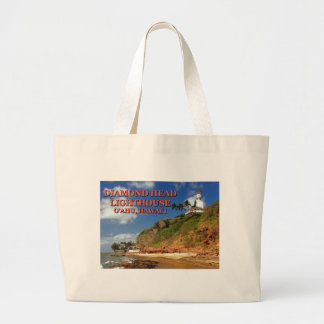 Diamond Head Lighthouse, O'ahu, Hawai'i Large Tote Bag
