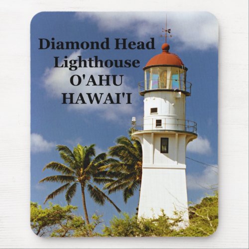 Diamond Head Lighthouse Oahu Hawaii Mousepad