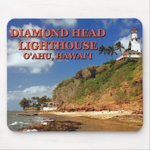 Diamond Head Lighthouse Oahu Hawaii Mousepad