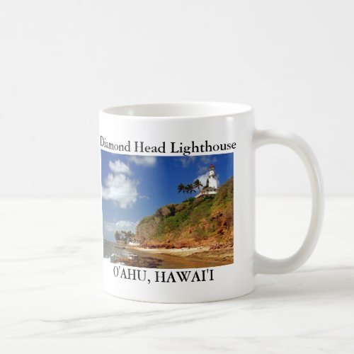 Diamond Head Lighthouse Oahu Hawaii Mug