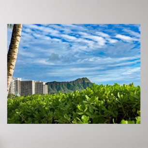 Diamond Head Sky Poster