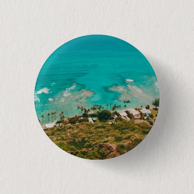 Diamond Head Viewpoint  Button (Front)