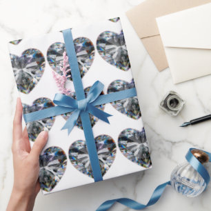 Diamond Heart 60th Anniversary Wrapping Paper