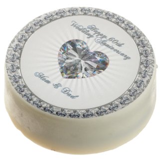 Diamond Heart 60th Wedding Anniversary Oreo Cookie