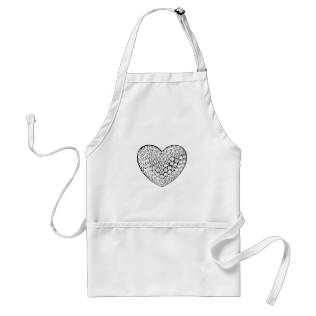 Diamond Heart Adult Apron (Front)